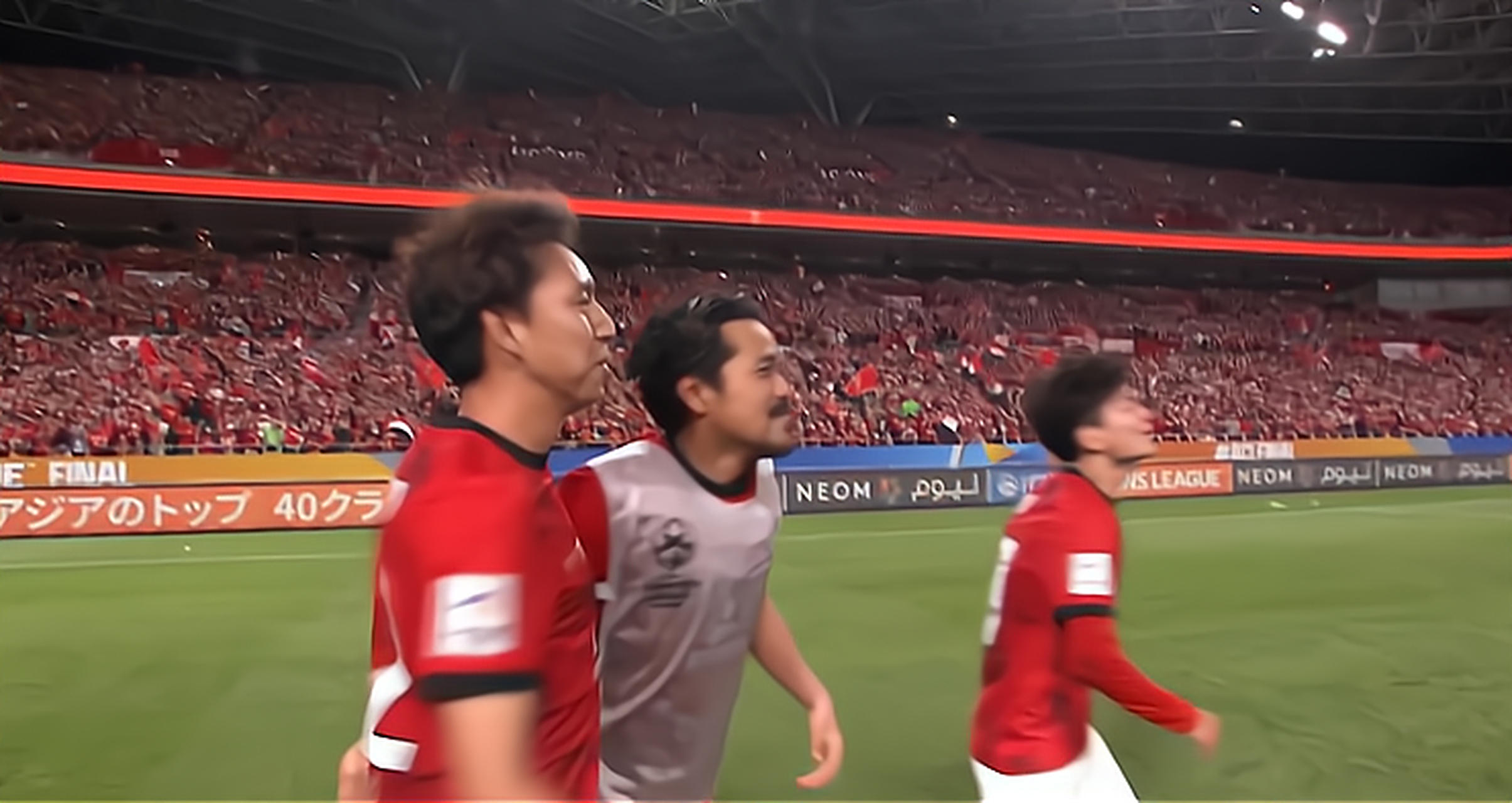 包含比赛临近结束，亚冠比赛胜负已分的词条